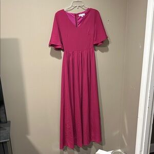 Chic Fuchsia Maxi Dress